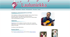 Desktop Screenshot of lauluniekka.fi